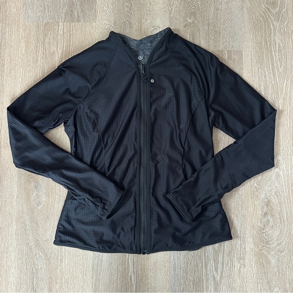 Lululemon Reversible Find Your Bliss Jacket Heathered Black - Picture 9 of 15